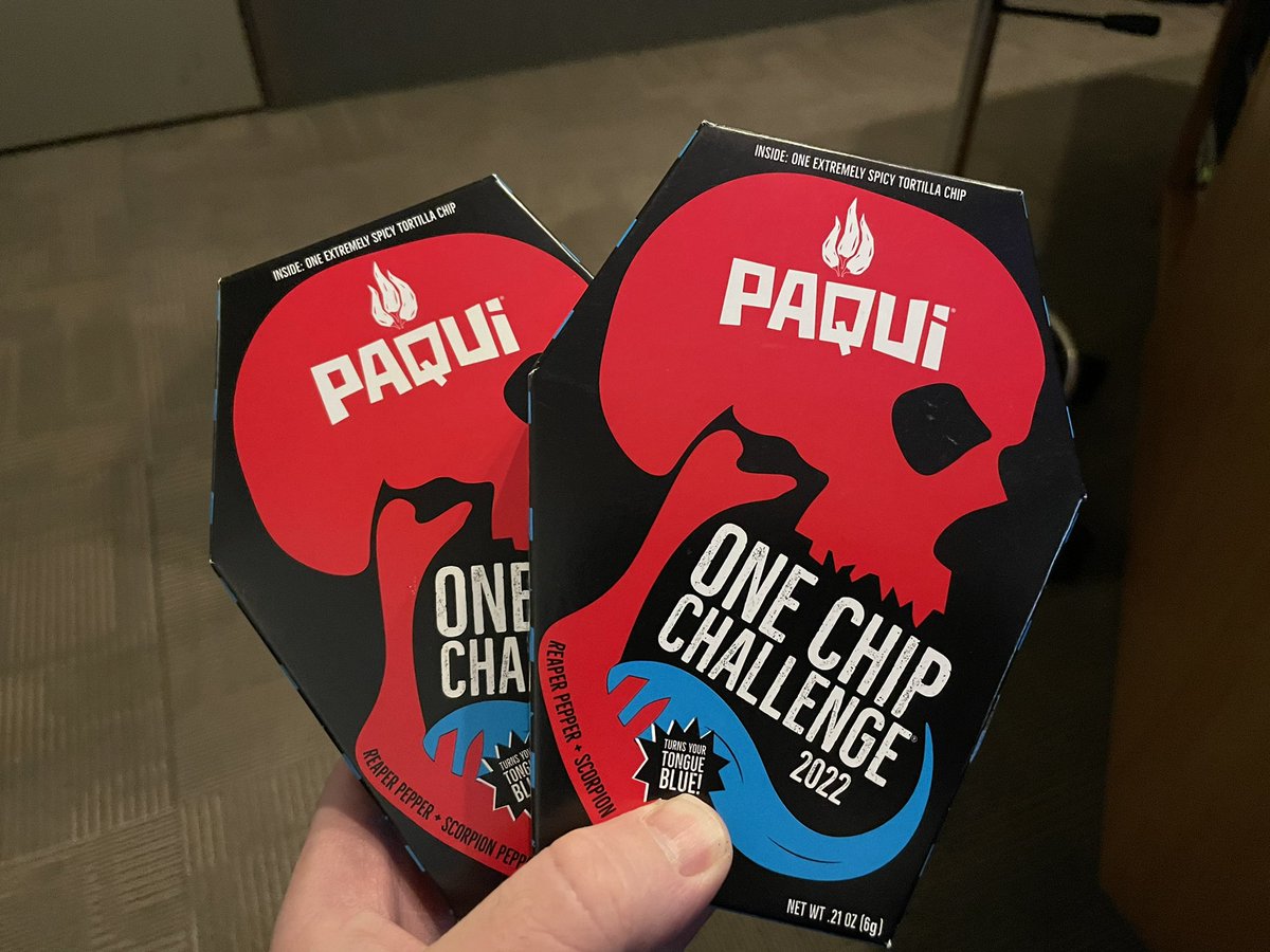 chadonthewolf's tweet image. Hey @teaganwitko, are you sure you still wanna do this? #onechipchallenge2022 #spicy #burninganus