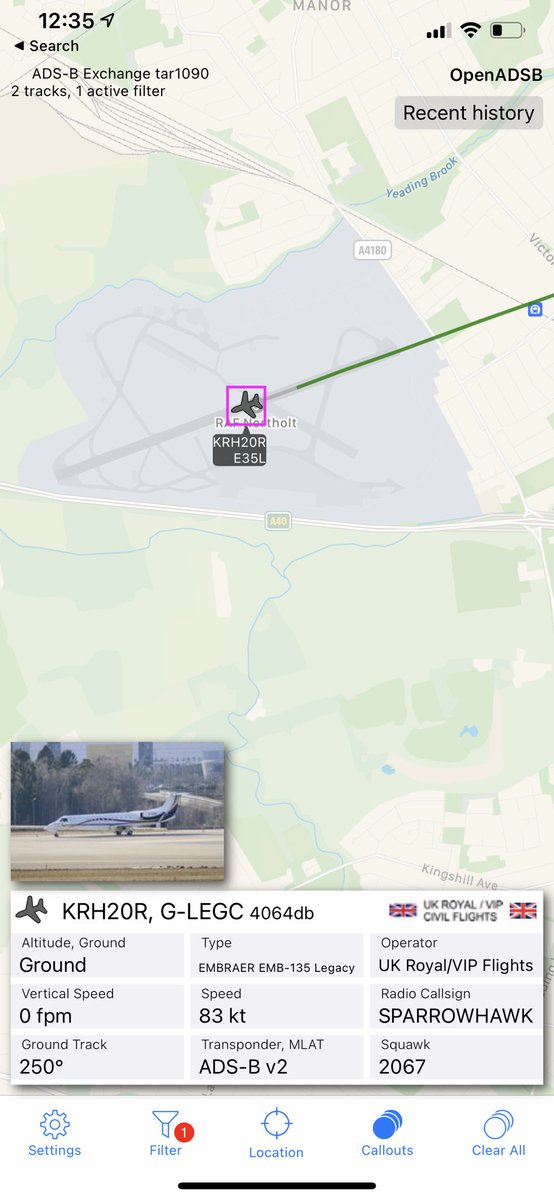 distantwolf's tweet image. Touchdown at RAF Northolt