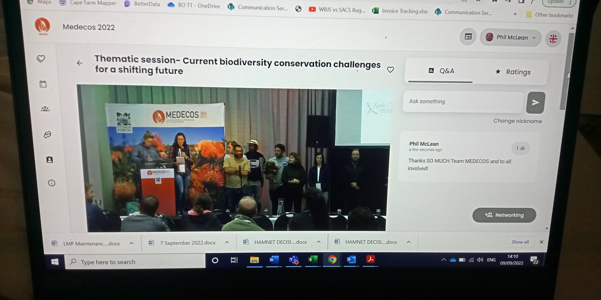 Phil McLean (@fynbosphil) on Twitter photo And, just like that, it's all over! #FynbosMedecos2022
Amazing organising and incredible talks/sessions all 'round.
Huge Shout Out to the Queen Bee: <a href="/Fynbosser/">Martina Treurnicht</a>
<a href="/BAdriaanGrobler/">Adriaan Grobler | @BAdriaanGrobler@mastodon.online</a> <a href="/RK_ct/">Rupert Koopman</a> <a href="/WCGovEADP/">WCGov Enviro Affairs</a> And, just like that, it's all over! #FynbosMedecos2022
Amazing organising and incredible talks/sessions all 'round.
Huge Shout Out to the Queen Bee: <a href="/Fynbosser/">Martina Treurnicht</a>
<a href="/BAdriaanGrobler/">Adriaan Grobler | @BAdriaanGrobler@mastodon.online</a> <a href="/RK_ct/">Rupert Koopman</a> <a href="/WCGovEADP/">WCGov Enviro Affairs</a>