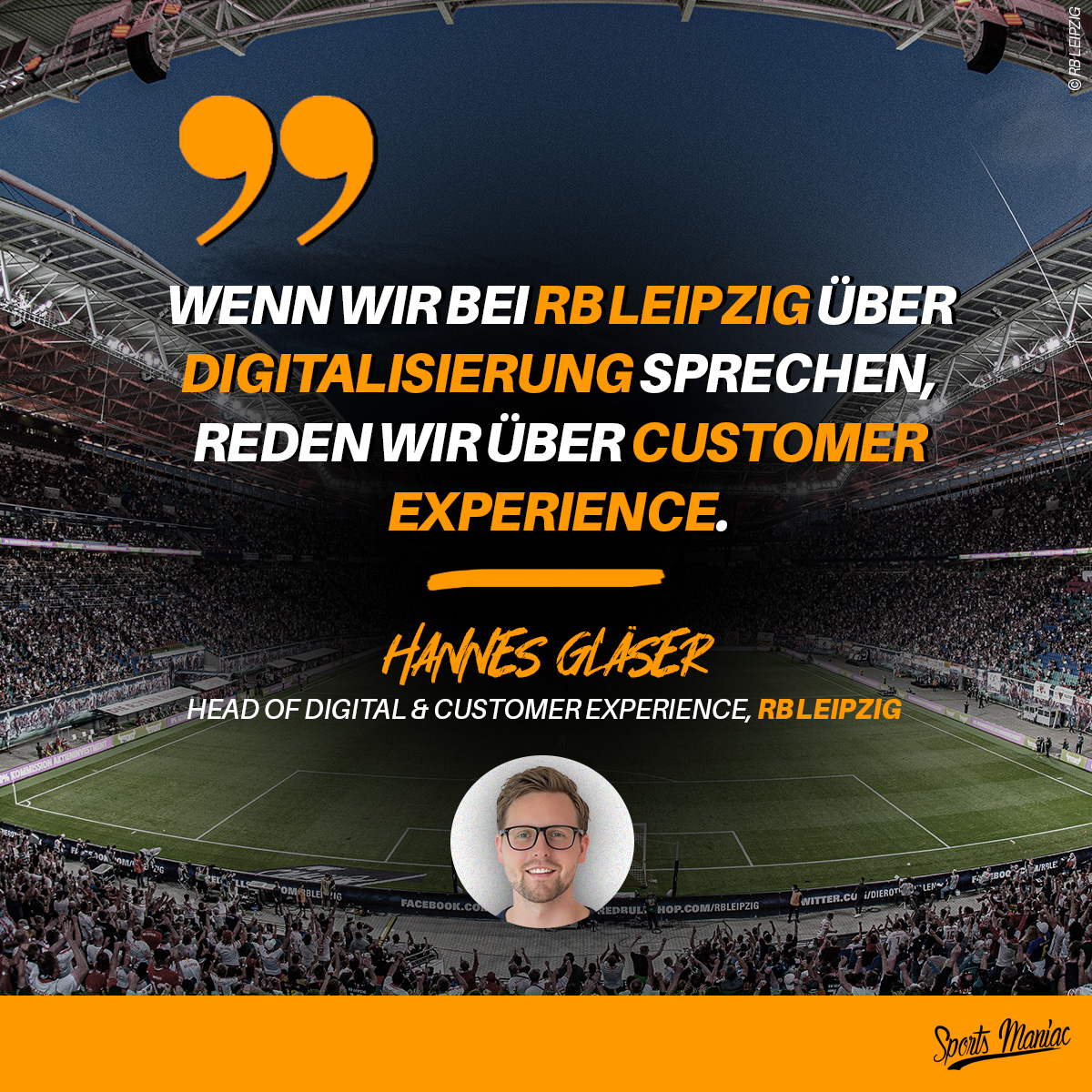 ⚡️#Digitalisierung heißt ___?
Hannes Gläser von <a href="/RBLeipzig/">RB Leipzig</a> sieht den #Fan klar im Zentrum jedes Digitalprozesses.

Wenn du dich jetzt fragst, welche Touchpoints zuerst optimiert werden &amp; was das alles kostet, dann ab in den #Podcast: Antworten gibt's hier: sportsmaniac.de/382-tw