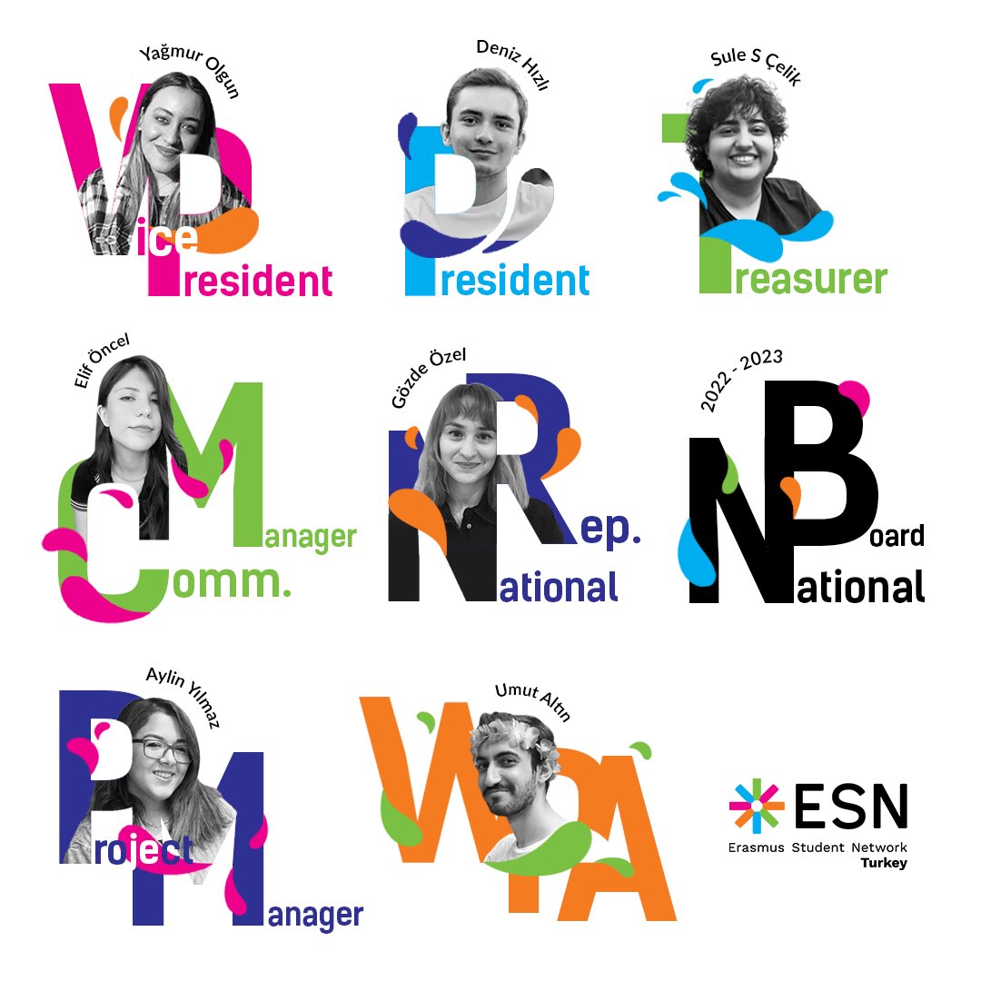 We are excited to introduce you to our National Board for 2022/2023! 🤩 They started their mandate about a month ago and planned every possible training/meeting/event for you already! We wish the all the best on their new journey!✨

#ESNturkey #NationalBoard #THISisESN