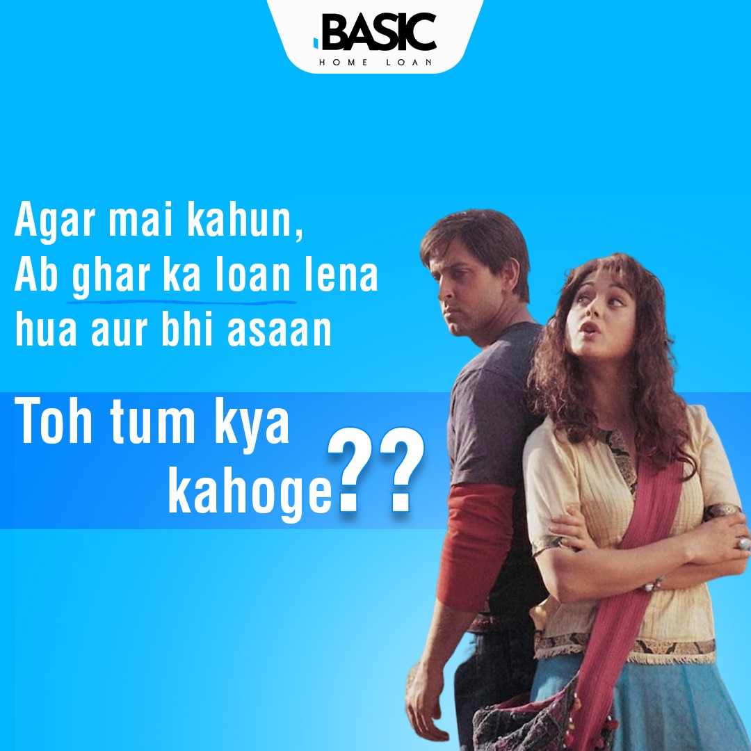 What would be your answer? Let us know in the comments below!

#basicloan #loan #advisory #finance #technology #fintech #homeloan #home #newhome  #plotloan #bank #banking #cashcash #dreamhome  #hrithikroshan #pritizinta #bollywoodsongs #bollywood #memes #trending #featured