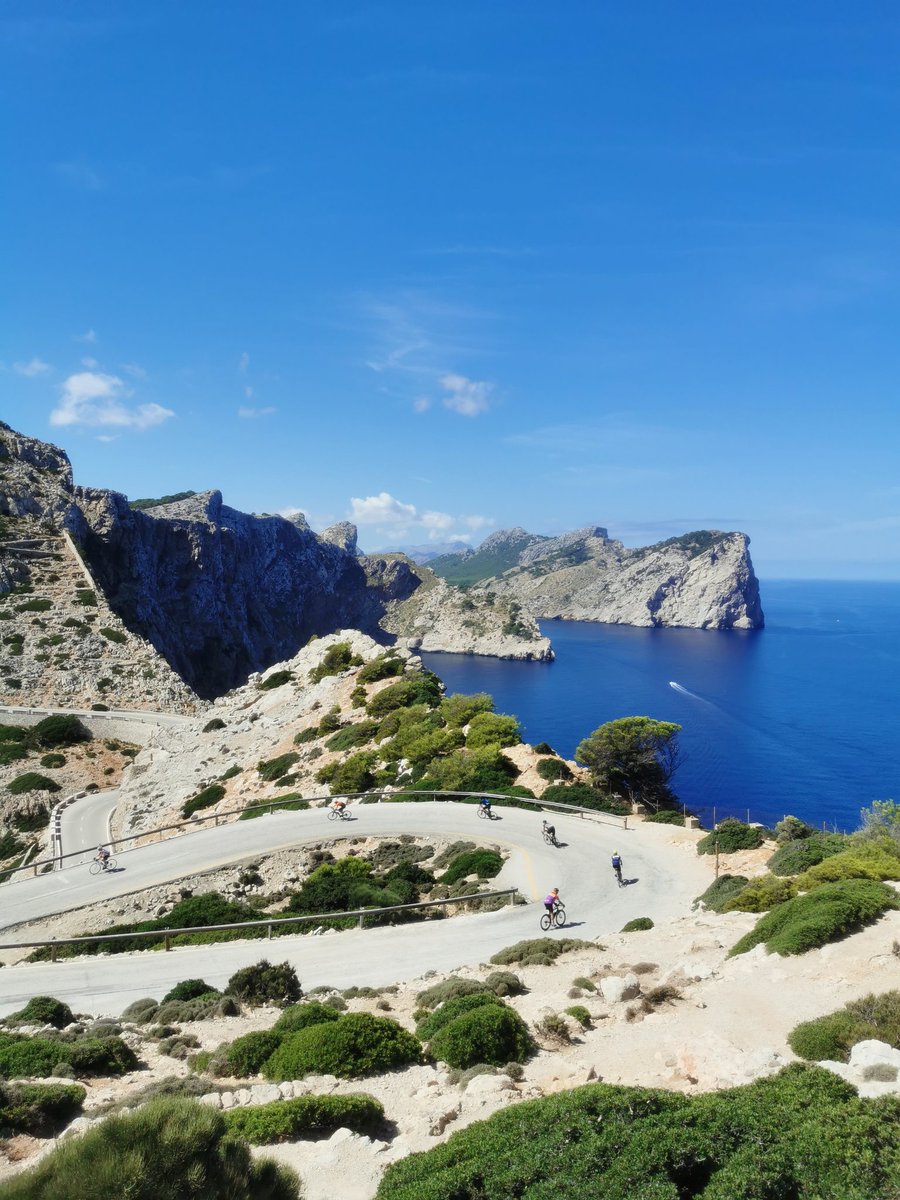 Beerdo_El's tweet photo. That was huge fun, a few more climbs than I remembered (always hiding just around another corner) but well worth it #capdeformentor https://t.co/oMNrA7fZdF