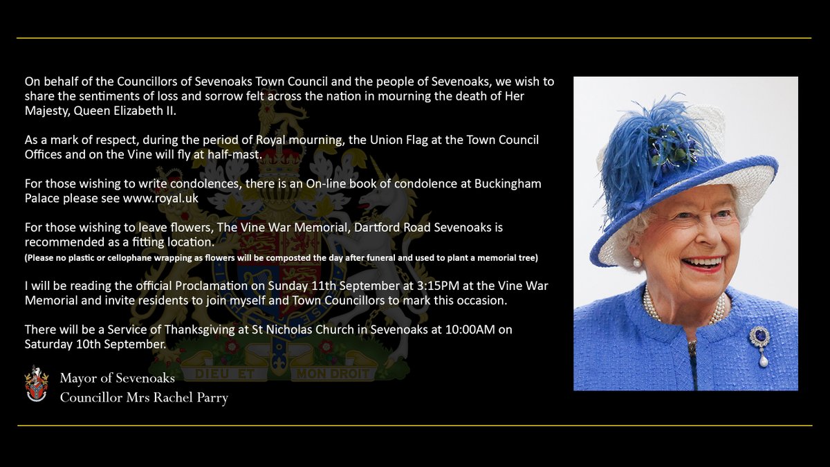 CONFIRMED INFORMATION: 

Service of Thanksgiving: 
St Nicholas Church at 10:00AM Saturday 10th September.

Official Proclamation date/time: 
Sunday 11th September 3:15PM at the Vine War Memorial