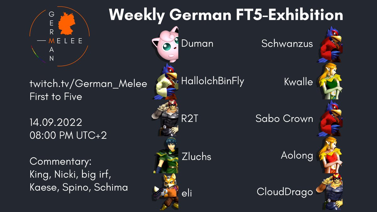 Anmeldungen für die zweite Edition der Exhibition FT5s sind voll!

Hier sind die vorläufigen Matchups für nächste Woche Mittwoch:
