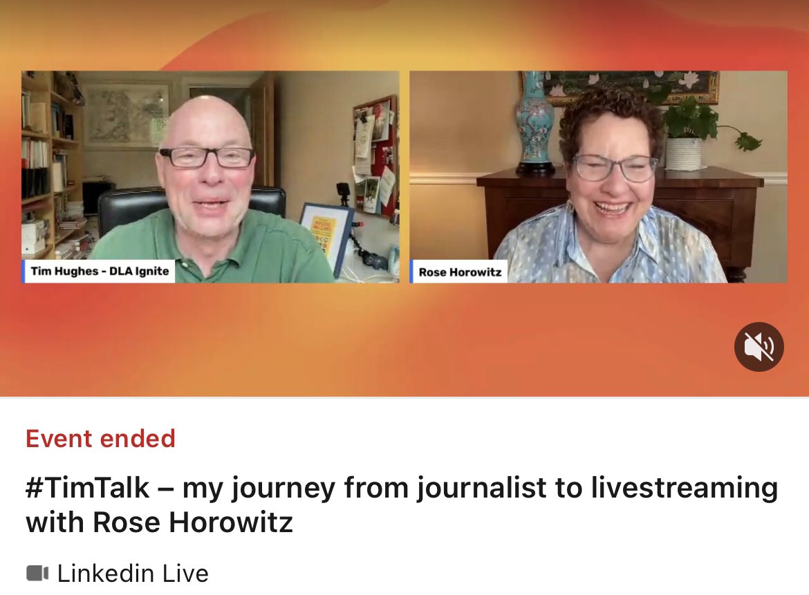 RoseHorowitz31's tweet image. “You started as a journalist &amp;amp; worked in a male-oriented world. You climbed to the top &amp;amp; threw a rope down for other women to climb up.”
-@Timothy_Hughes introducing me on #TimTalks. 
TY!

Tables flipped!
As host of #WomenToFollow, I usually ask the Q’s.

youtu.be/JqVnSbEcT-