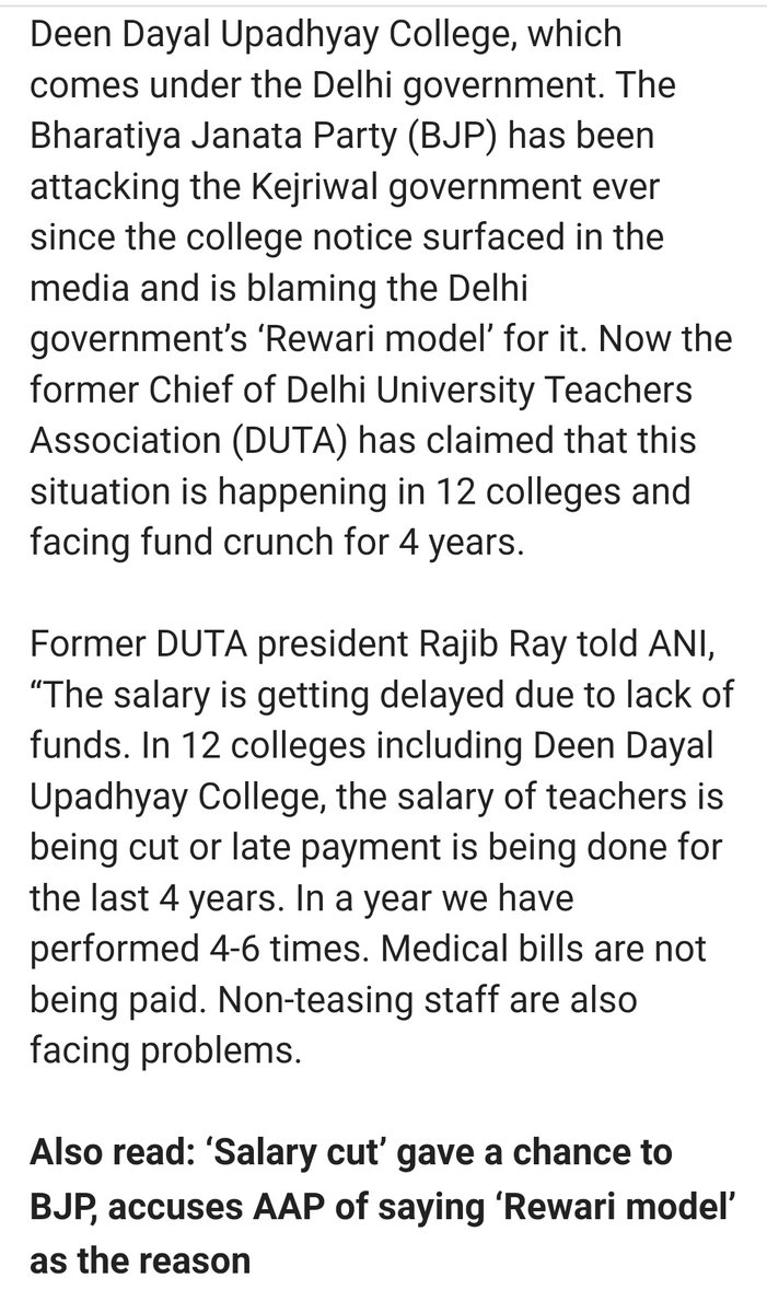 MongeringM's tweet photo. Salary Cut, delays.... ❓
DDU is under Delhi Government  believe... ❓❓❓
Who from @AamAadmiParty is going to do a PC on this ❓❓❓
@msisodia 
@SanjayAzadSln Or
@ArvindKejriwal https://t.co/SNtnRRVCKa
