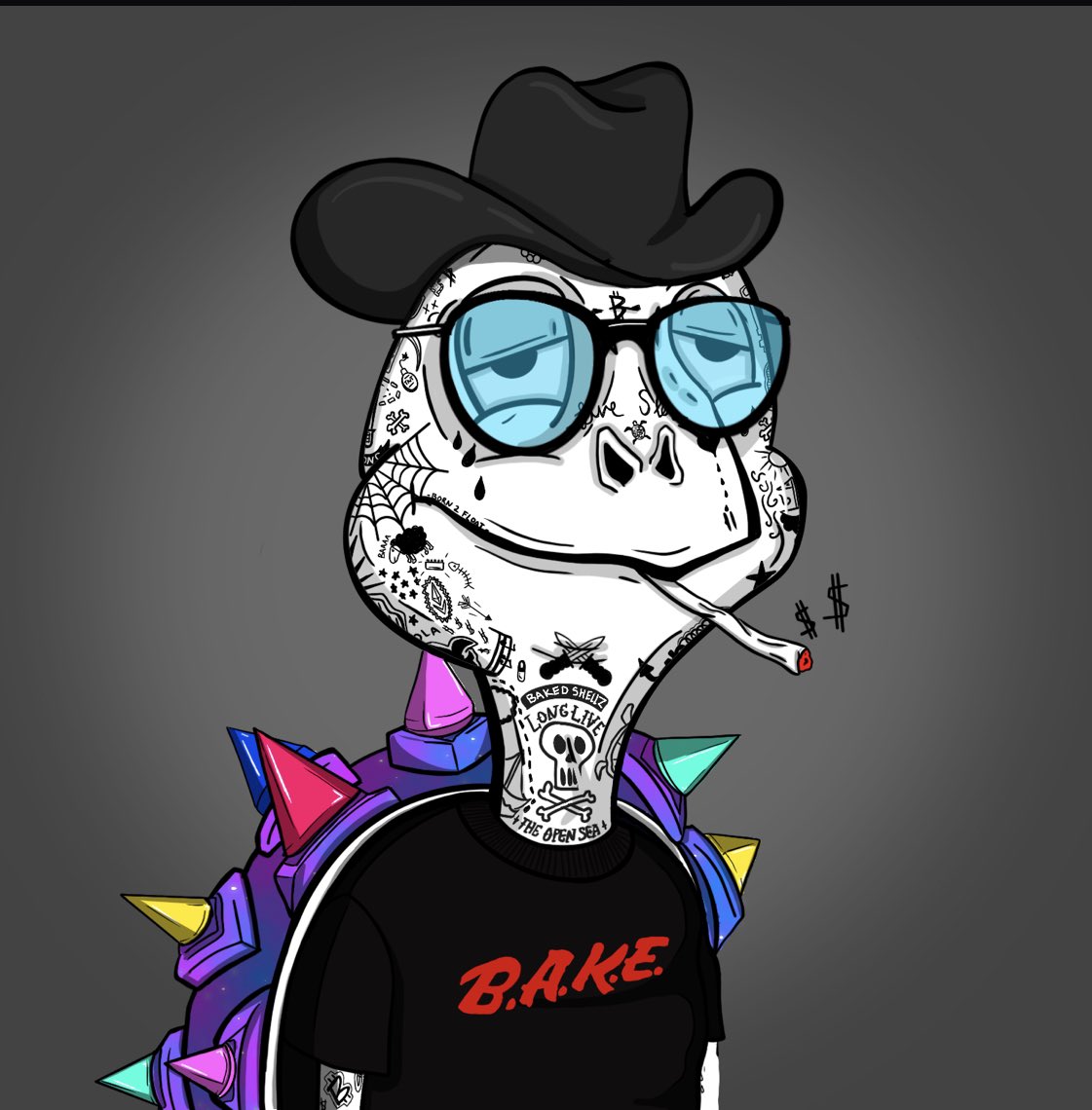 realJamesApple's tweet photo. @PostMalone Get yourπ₯π₯π₯here!!! @bakedshellz #NFT #shellzgang Let's get baked!!!! https://t.co/CJ6fFqOed3