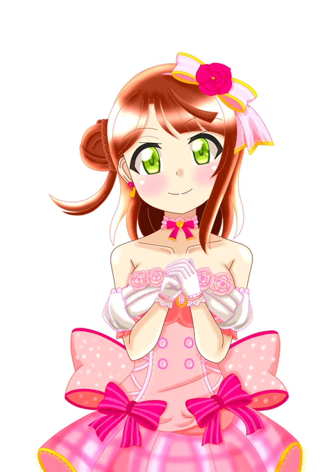 上原歩夢ちゃん左)初めて描いた歩夢ちゃん右)数日前描いた歩夢ちゃんここまで上達しました 