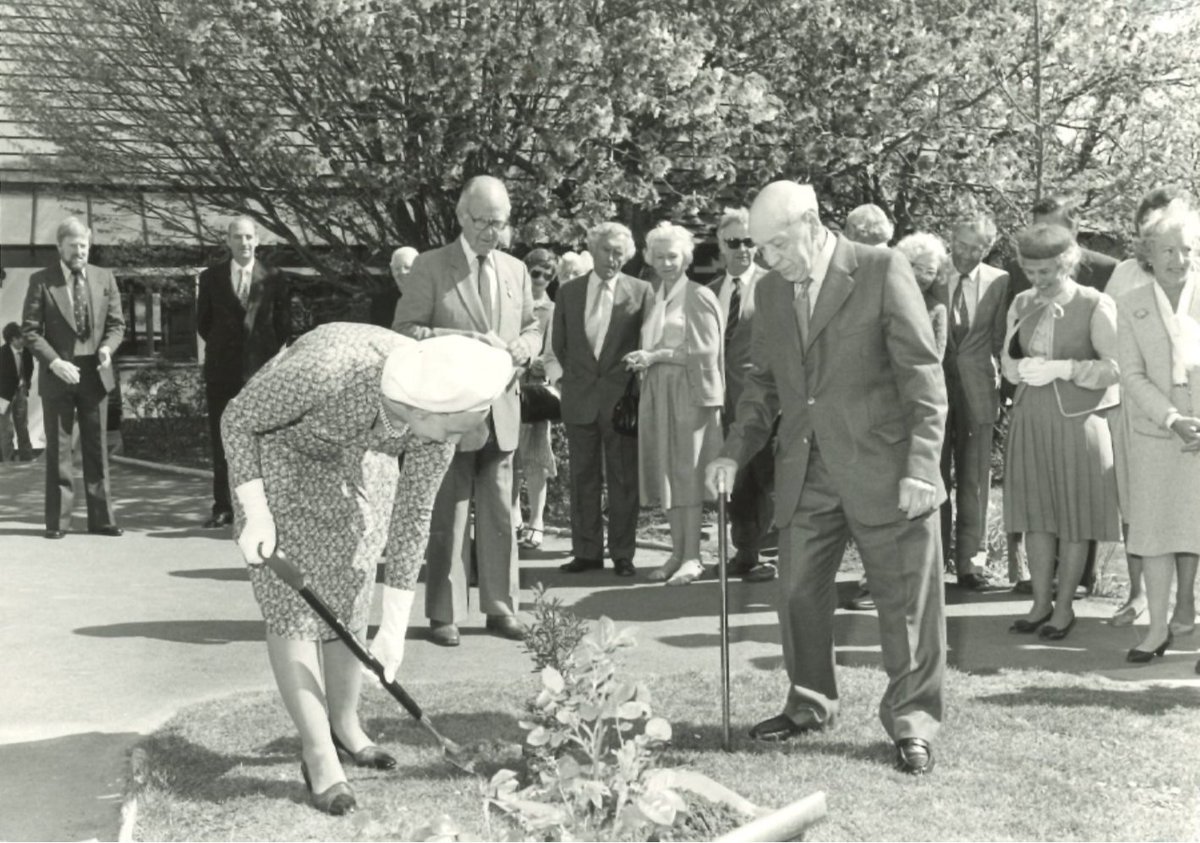 It was with the very deepest regret that we heard of the death of Her Majesty the Queen. We offer our condolences to our Patron, His Majesty the King and all members of the Royal Family at this sad time. Photo: Her Majesty the Queen planting trees at our Slapton Ley centre,1980's