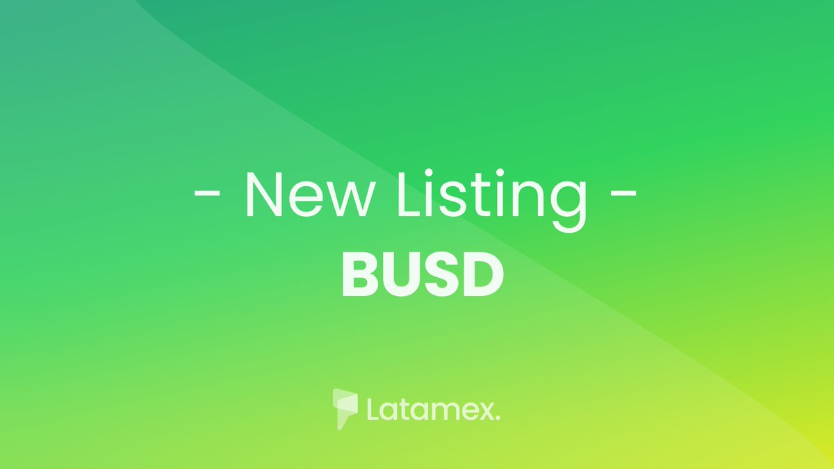 Excited to announce that now you can buy $BUSD via <a href="/BNBCHAIN/">BNB Chain</a> at <a href="/Latamex_ok/">Latamex</a>
One step closer to making fiat-crypto transition in Latam become frictionless ⏩. 
Support for more cryptocurrencies and networks coming soon!
#cryptocurrency  #BUSD  #BNB  #Binance