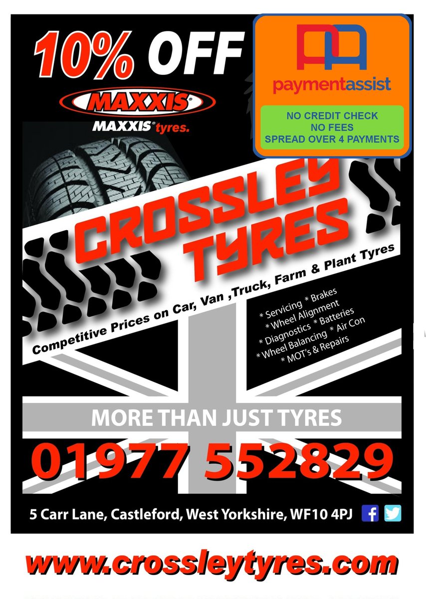crossleytyres's tweet photo. Septembers offer 😊 https://t.co/PrMNsO8wYr