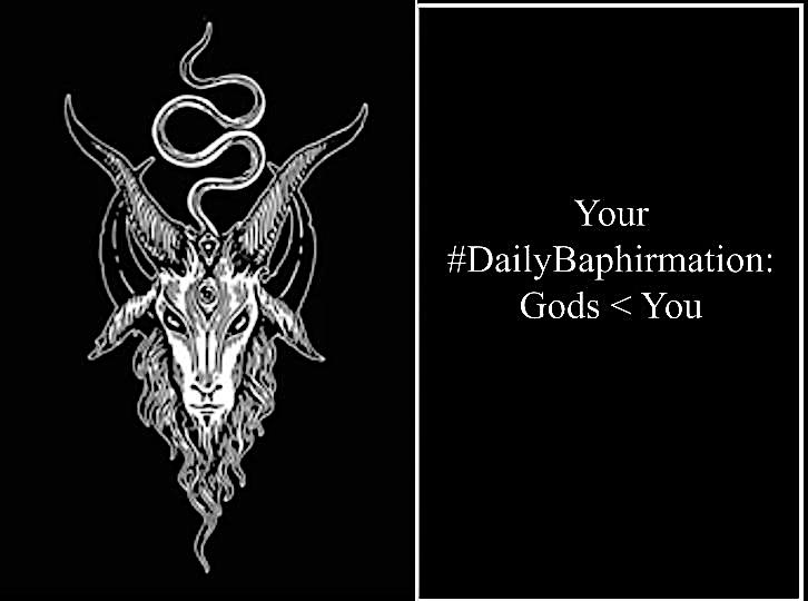 SatanicSF's tweet photo. #DailyBaphirmation https://t.co/E9nzZ4mrAO