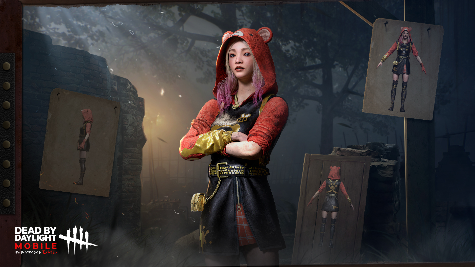 公式 Dead By Daylight Mobile Netease なんと 今回は1名サバイバーだけではなく 4名のサバイバー 1名キラーの新スキンが続々と披露 サバイバー フェン ミン 赤ずきん 熊 ゴールド 実装まで残り5日 お楽しみに 公式情報はぜひ本