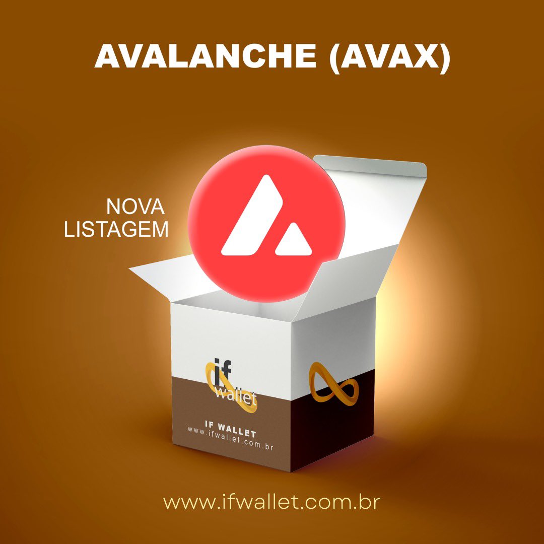 Integramos Avalanche à IF Wallet!
Compre através de PIX, receba, transfira e troque (swap) de forma rápida e segura!
Faça o download agora da sua IF Wallet!

ifwallet.com.br