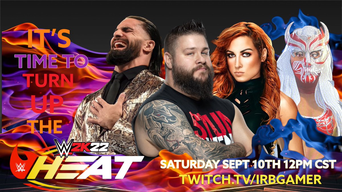 Vjplatinum's tweet photo. My next WWE 2K22 Universe PPV: WWE Heat is live tomorrow! It’s going to be fire! Make your way to https://t.co/fJhEJpPTvo tomorrow as we bring the heat! #WWE2K22 @WWEgames https://t.co/vUvIkOKVTg