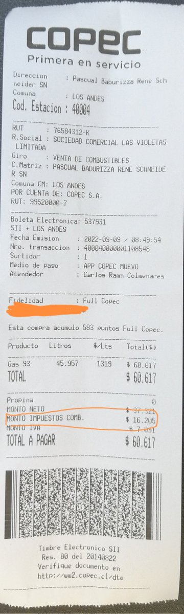 DrCF18's tweet photo. Hasta cuándo con este robo de impuesto... 43% impuesto específico + 19% IVA
62% sólo en impuestos 😠😤🤬 https://t.co/1FjSVmEVV0