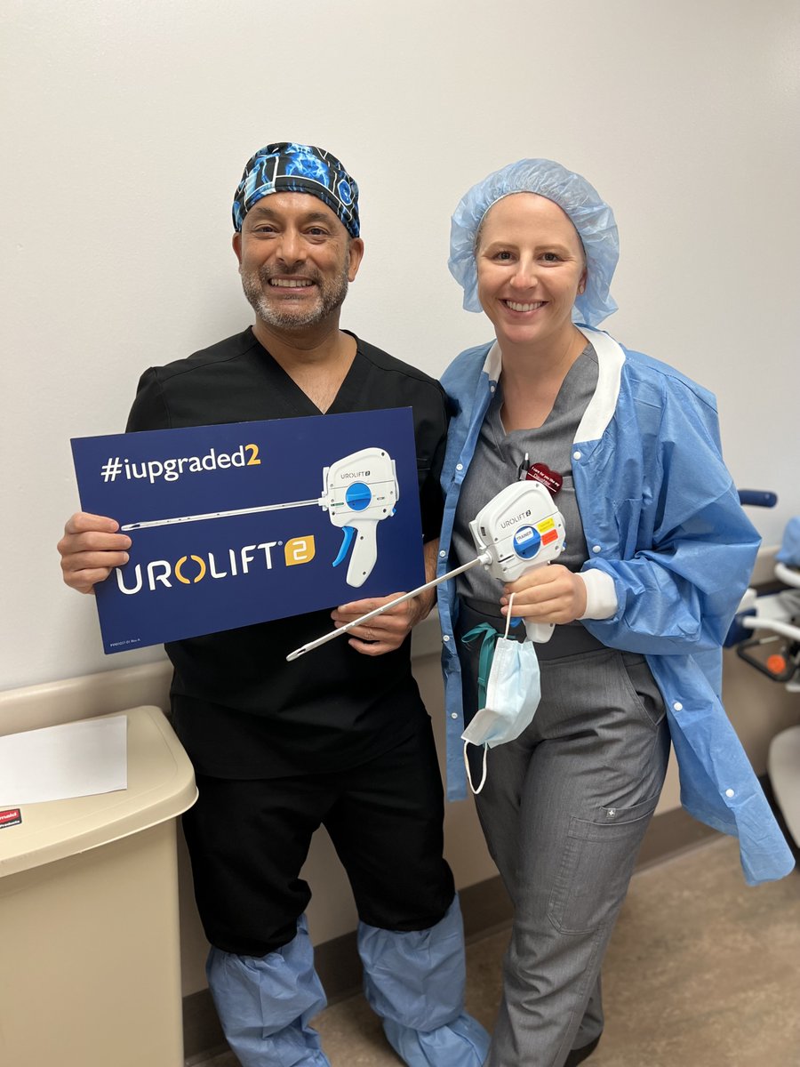UroLift's tweet photo. Dr. Faiyaaz Jhavreri with AdventHealth Heart of Florida in Davenport, FL has upgraded to #UroLift2 with the help of PA-C Brittany Schley! #Urology

Rx only. Individual results vary. See https://t.co/BsHsrZB6F1 and talk to your urologist to determine the right treatment for you. https://t.co/iSHRvAQd7V