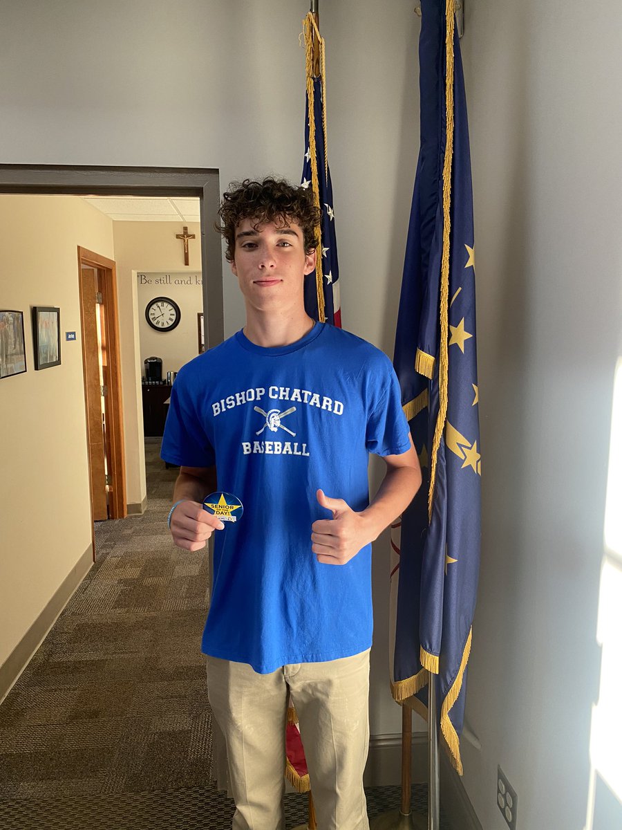 Catch him with a racket or bat,
And national honor society to kick,
Our senior of the day today,
Is the great William Dietrick!

Have an awesome day, William! <a href="/BishopChatardHS/">Bishop Chatard High School</a> appreciates you!