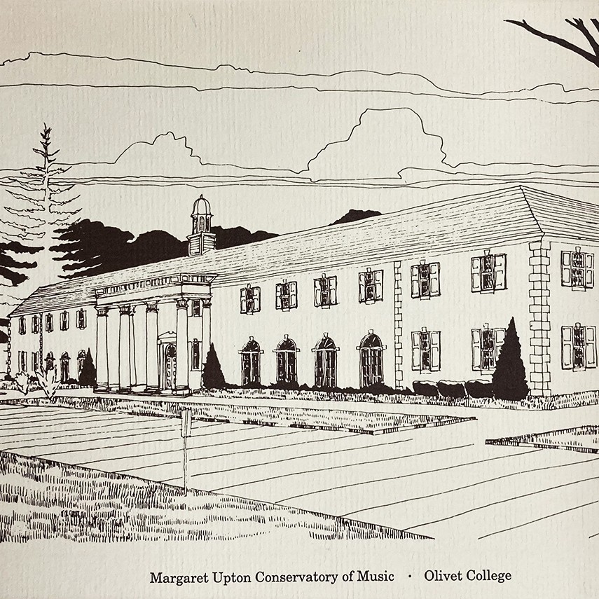 OC_Archives's tweet image. After the construction was complete in 1974, Donald Rowe drew the conservatory that same year. Can you spot any differences on the outside since the 1970s?