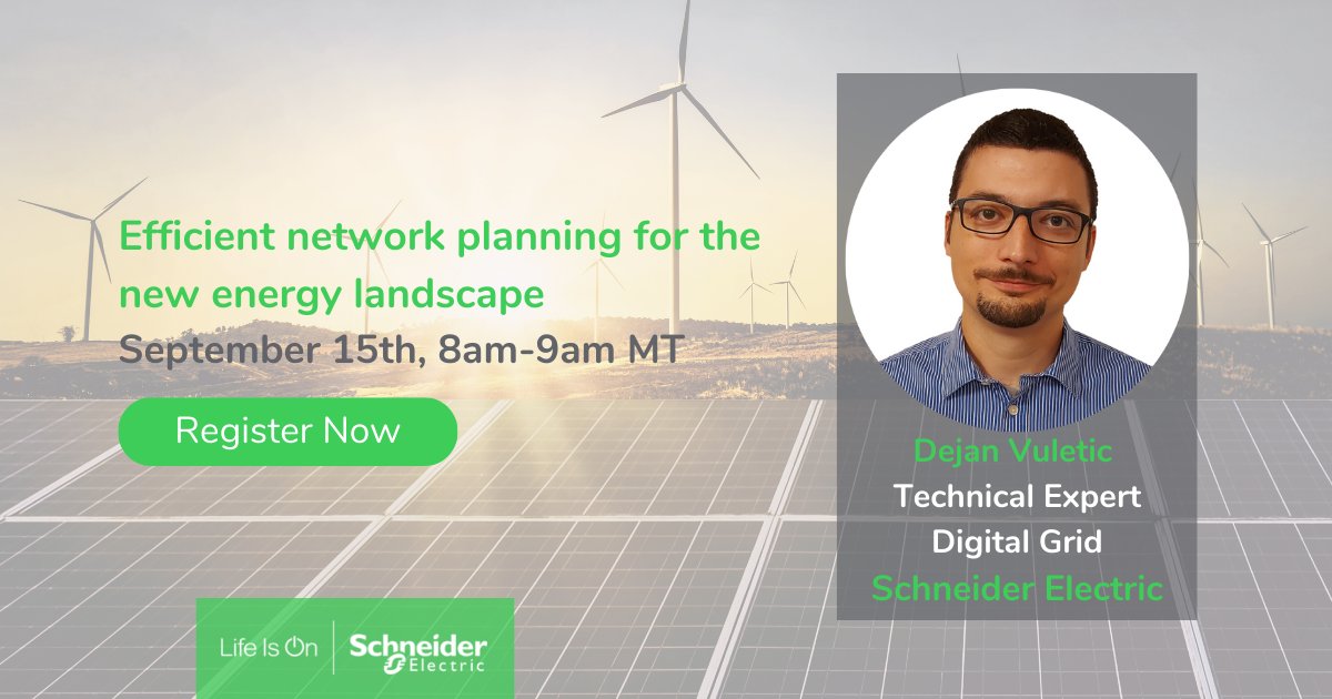 Network Planning suite is a natural extension of EcoStruxure™ ADMS and EcoStruxure™ DERMS, providing complete support for the utility’s planning process in all its aspects. Register here : spr.ly/6013MOPHN