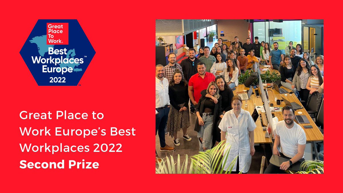 Today is a very proud day! Latro Kimya, with which we embarked on the journey of becoming a fully #autonomous  company 1.5 years ago, was ranked 2nd in Great Place to Work Europe's Best Workplaces List! #KUDOS team 👏👏