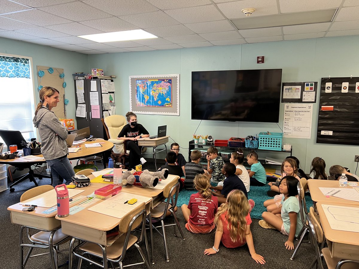 Grab a seat on the floor and let’s chat with Ms. Young, School Counselor.