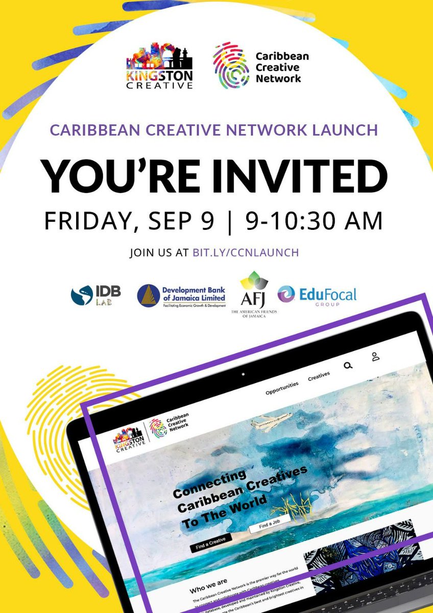 dempsterchung's tweet photo. Well its LIVE! Caribbean creatives... its time to #ConnectToTheWorld!
https://t.co/h2cnCuZ0UC
Thanks to our sponsors @EduFocal @IDB_Lab @DBJamaica @AFJcares https://t.co/5cEU2nkudF