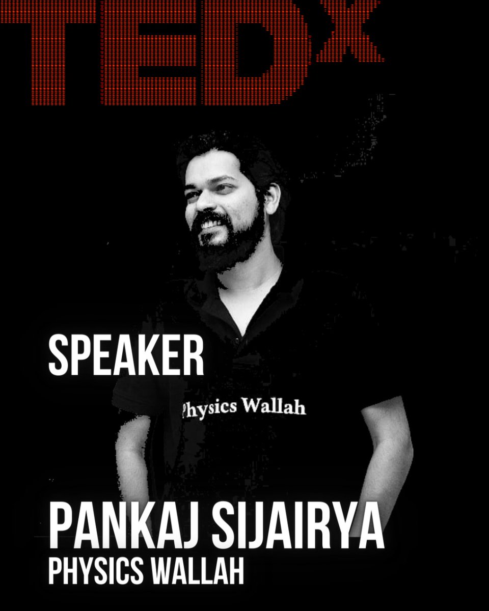 TEDx_BU's tweet photo. Pankaj Sijairya
Part of the affordable education revolution here is your favorite educator, Digital Creator and a public figure.

Pankaj Sir OP 
(Physics Wallah Kota center Head)
.
.
.
@PSijairya 
#TedxBundelkhandUniversity
#Tedxtalk https://t.co/RmzSdJEkc2
