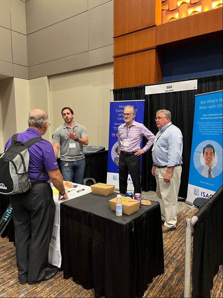 isacartc's tweet photo. Give us a like or retweet if you saw us at Triangle InfoSeCon today! @RaleighISSA https://t.co/eQ04TqRwXO