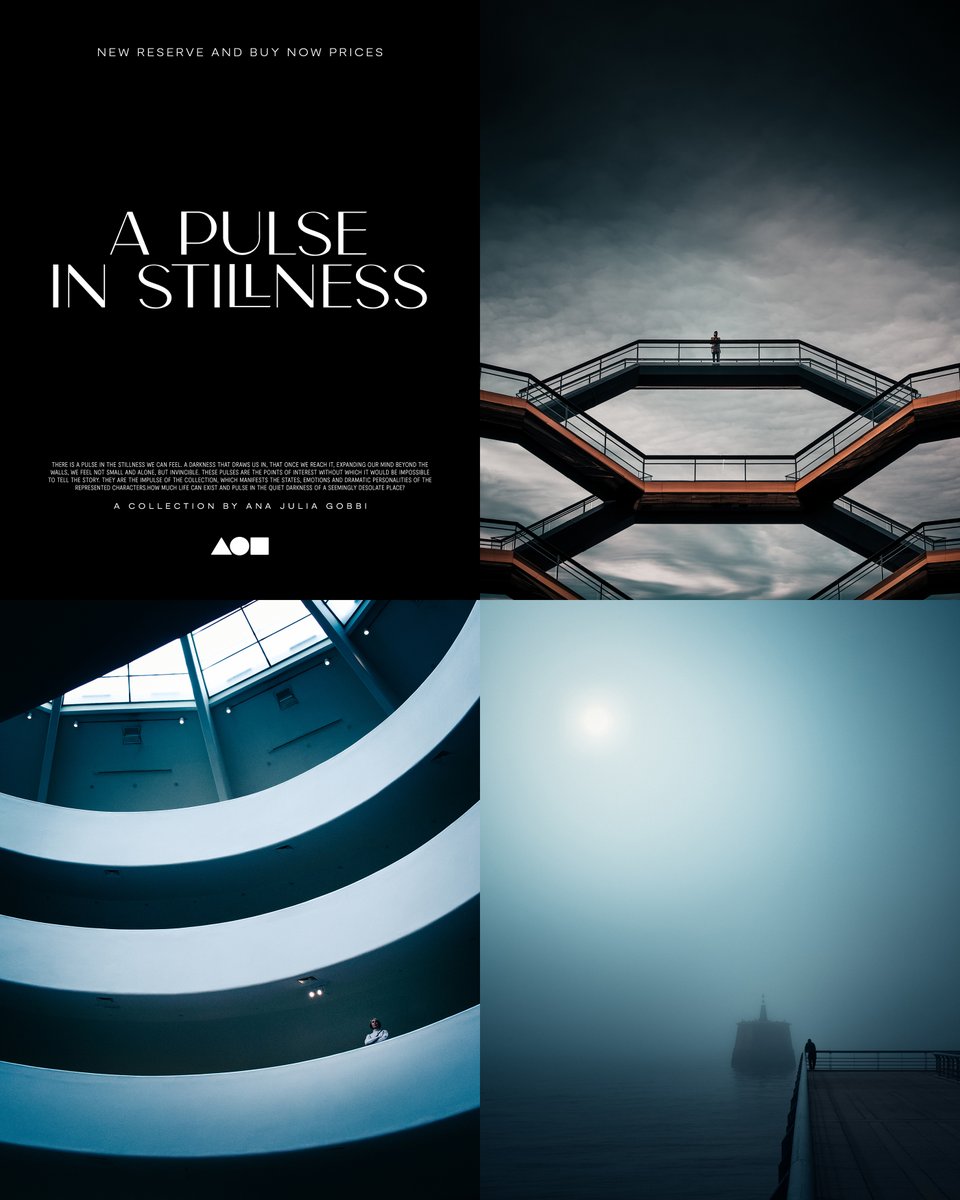 New reserve and buy now prices for the last three pieces of 'A pulse in stillness'! 💙💙💙