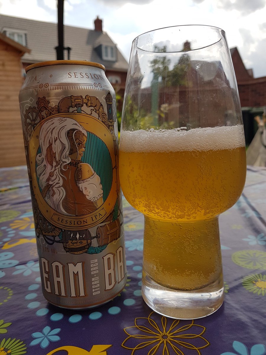 BrewBearUK's tweet photo. Session IPA by #steambrew 4.9% abv. Thirsty Thursday says 'not a hop bomb as I had hoped, but it is very easy drinking - very sessionable!' #realale #craftbeer #beer #brewing #beeroclock #camra #lidl https://t.co/BP164gcuYZ