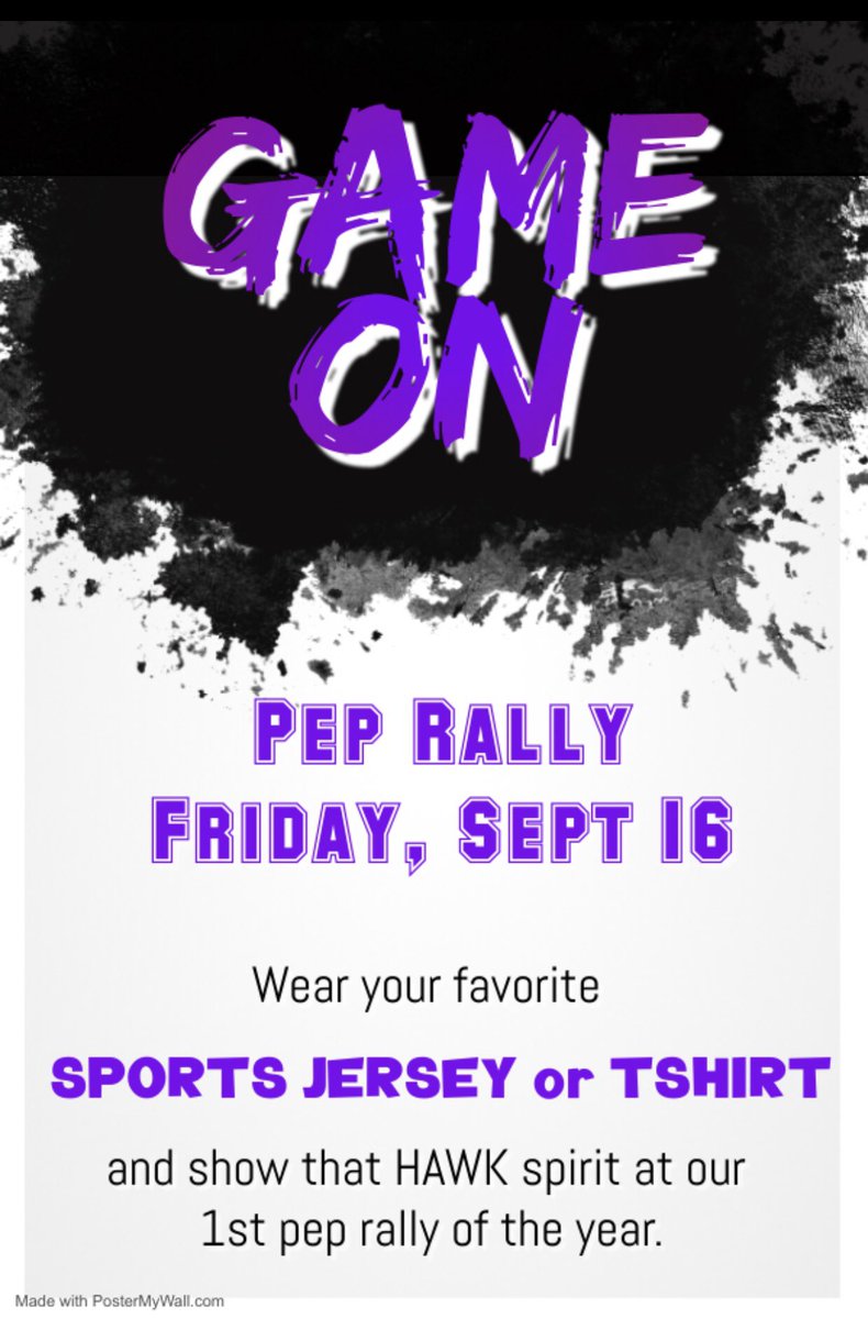 It’s time to get ROWDY!  Grab your fav sports attire and get ready to show that Hawk spirit next Friday, Sept 16th. @TimberviewMS <a href="/TMSHawksCheer/">TMS Cheer</a>