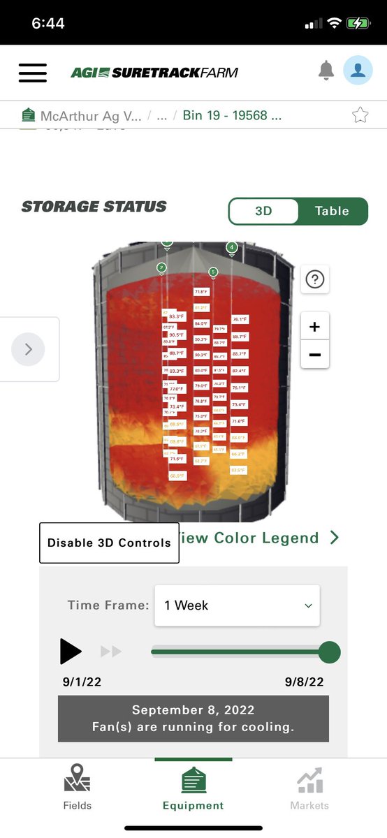 mac_acres's tweet photo. The @AgGrowthIntl #suretrack #binmanager system is up and running working overtime to cool all the hot grain coming off the field. Pretty awesome tech watching the system work it's magic. Next step will be adding moisture back in #toodry ##harvest22 https://t.co/7tPGofgqco