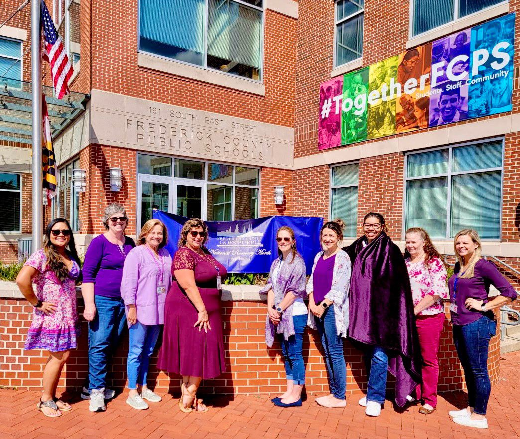FCPS Wellness (@fcpsmdwellness) on Twitter photo Beautiful day for <a href="/FCPSMDWellness/">FCPS Wellness</a> <a href="/FCPSMaryland/">FCPS-MD</a> <a href="/FCPSMDHR/">FCPS HR Talent Devt</a> <a href="/FCPSJobs/">FCPSJobs</a> <a href="/FCPSBenefits/">FCPS Benefits</a> to observe National Recovery Month this September. 💜#FCPSGoesPurple #FrederickCountyGoesPurple
For additional information, visit FrederickCountyGoesPurple.com. Beautiful day for <a href="/FCPSMDWellness/">FCPS Wellness</a> <a href="/FCPSMaryland/">FCPS-MD</a> <a href="/FCPSMDHR/">FCPS HR Talent Devt</a> <a href="/FCPSJobs/">FCPSJobs</a> <a href="/FCPSBenefits/">FCPS Benefits</a> to observe National Recovery Month this September. 💜#FCPSGoesPurple #FrederickCountyGoesPurple
For additional information, visit FrederickCountyGoesPurple.com.