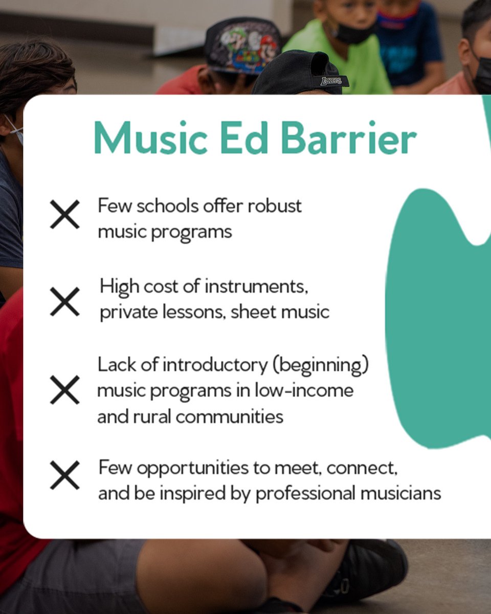 HiYouthSymphony's tweet photo. We believe every child should have access to quality music education! Swipe to see how we break down barriers 🧩

Want to learn more? Read our new blog about how we help bridge the music education gap in our islands: https://t.co/vKb9WprV1K 

#nonprofit #musiceducation #blog https://t.co/EEuPql7rBk