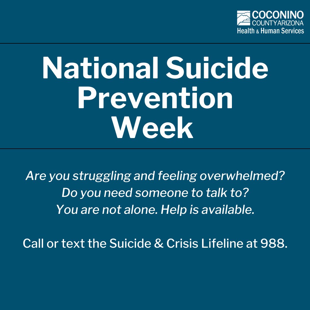 While suicide prevention is important to address year-round, Suicide Prevention Awareness Week provides a dedicated time to come together with collective passion and strength.

If you or someone you know is in an emergency, call or text the Suicide &amp; Crisis Lifeline at 988.