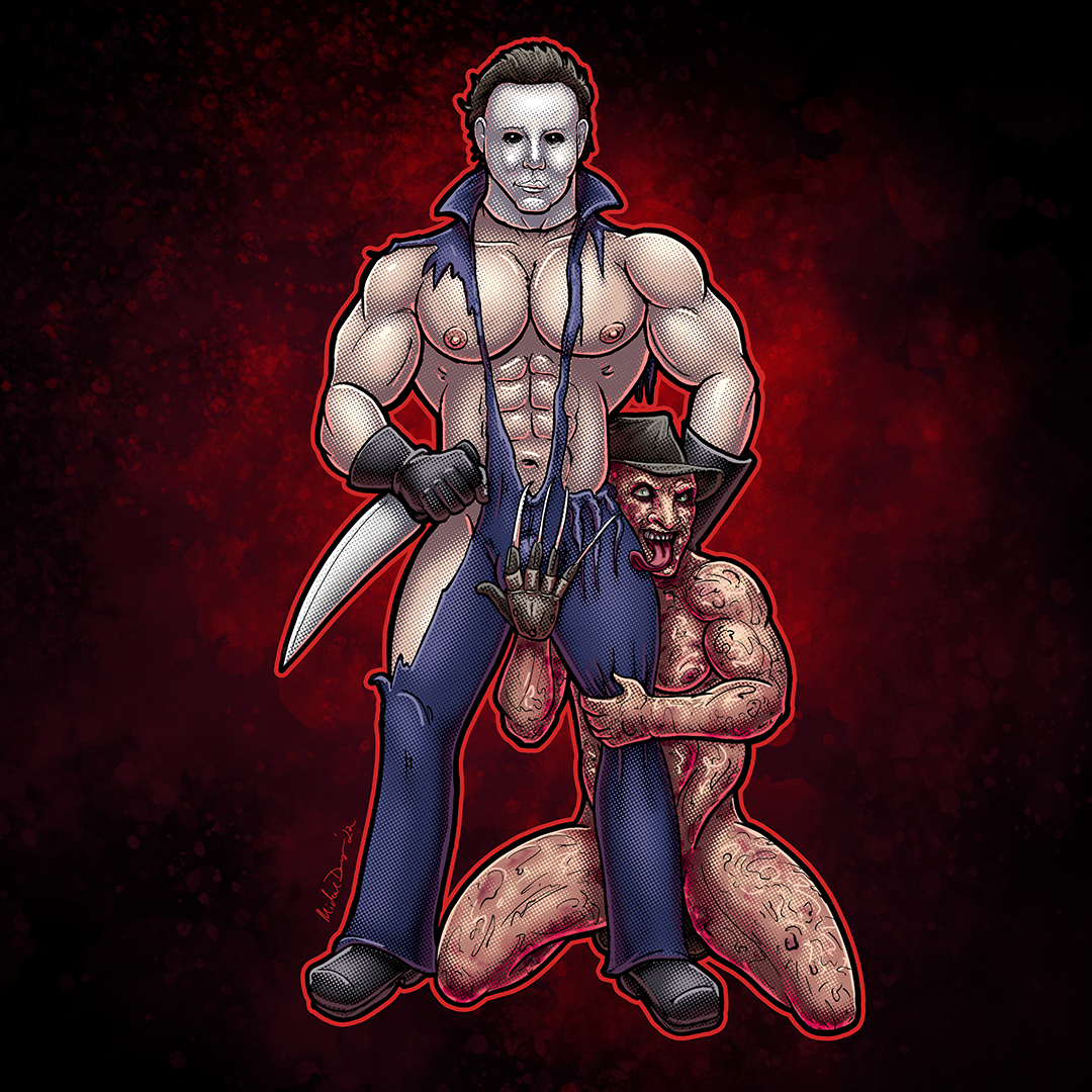 MichaelDerryArt's tweet photo. Loot Bag: New one for those psycho queens at Swish Embassy:
https://t.co/1lekjM2HZS*
#Retro #popart #derryproducts #tshirtdesign #comicart #queerart #lgbtq #illustration #Gay #gaygeek #gaynerd #horror #instahunk #ComicBookQueen #TroyComics #TomOfFinland #Freddy #Halloween https://t.co/53XqUe7V3M