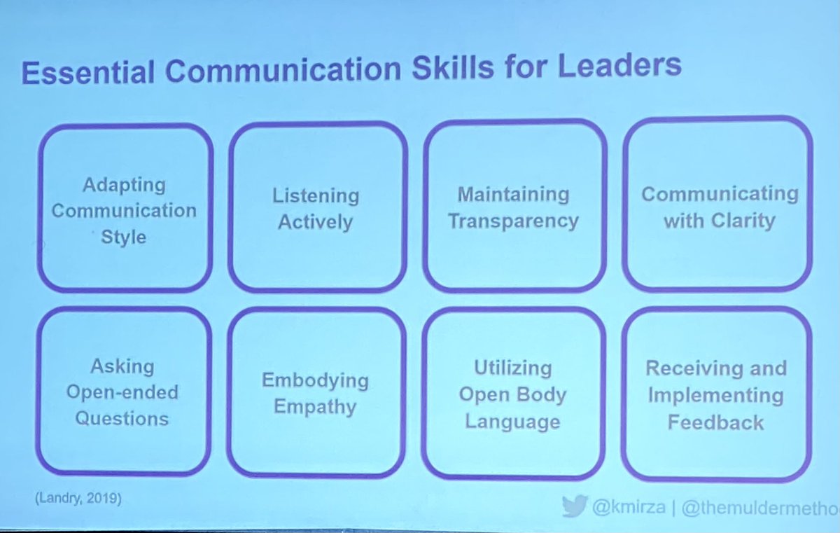Learning #leadership #communication from ⁦@KMirza⁩ Dr. Lotte Mulder. Great presentation! Also intrigued by the work life integration of the presenter - bring the budding leader to work. #ascp2020 #ascp100 ⁦@ASCP_Chicago⁩ ⁦@Klowsanford1027⁩
