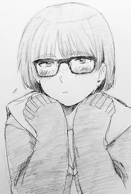 #キャラデザ最初期と現在
こないだ久々に描いた中将。
この間だいたい5年くらいす 