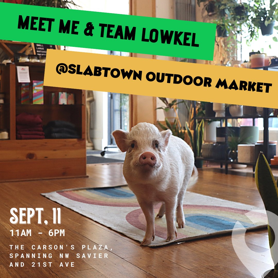 shoplowkel's tweet image. At'oink'tion At'oink'tion! 🐷

Any plans for Sunday? Meet me, and my team at @slabtownoutdoormarket between 11 am-6 pm! 😍 Tbh, it's gonna be really fun with many other local businesses there!

#slabtownoutdoormarket #pdxmade #nwpdx #farmersmarket #ShopLocal #ShopSmall #Lowkel