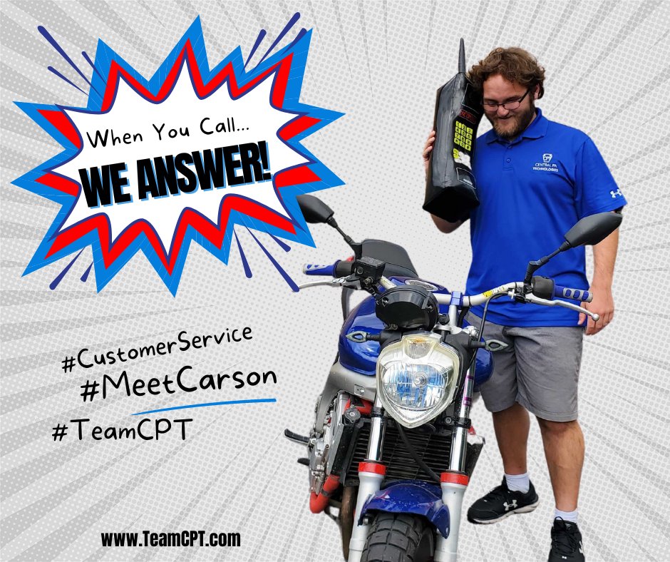 Our team takes #CustomerService seriously. #MeetCarson - No matter what, no matter where, Carson makes our clients a priority. This year, Carson has answered 612 calls, made 1,342 calls, for a TOTAL TALK TIME of 237 hours, 46 minutes and 4 seconds! #TeamCPT #YouCallWeAnswer