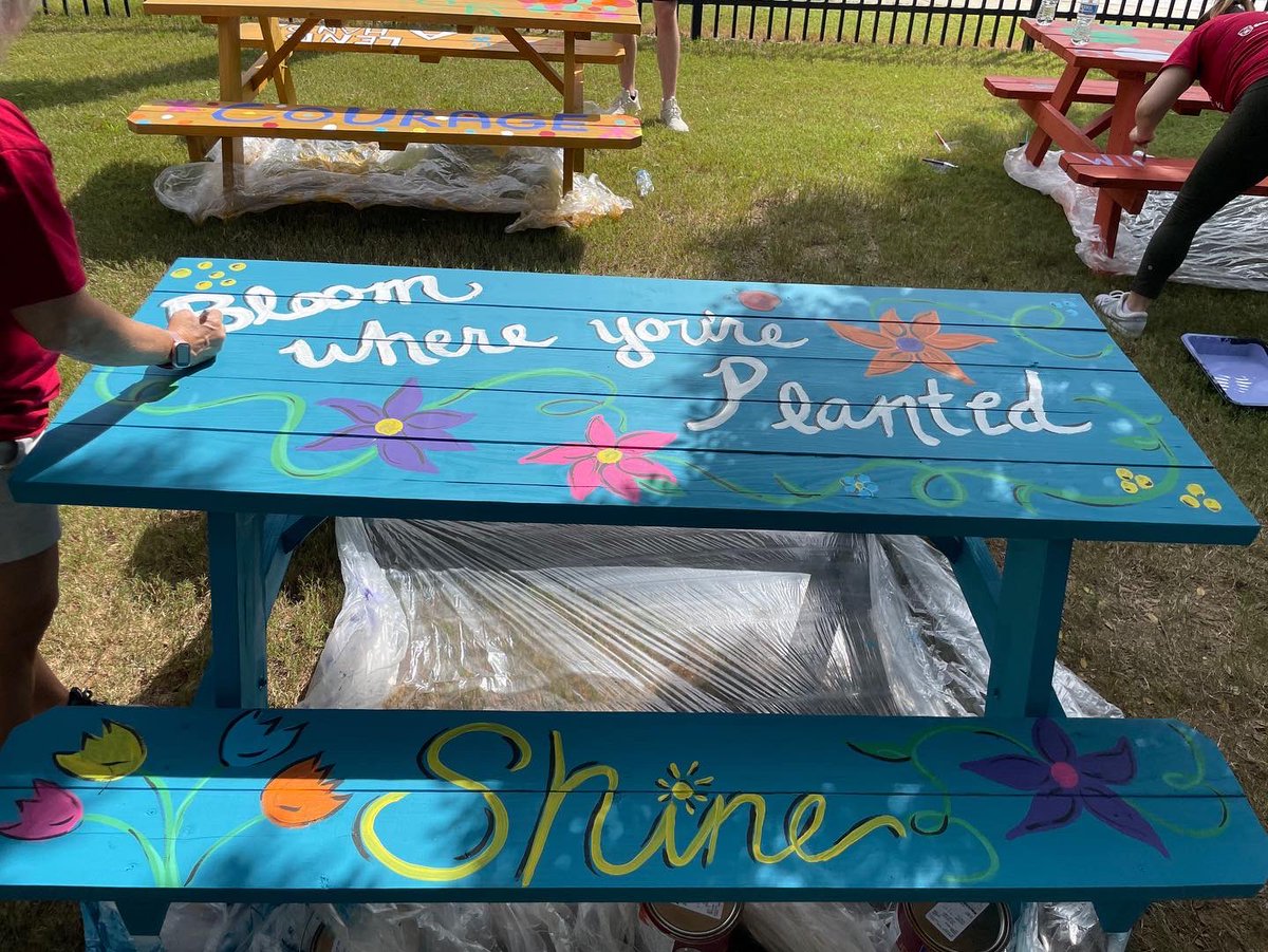 atlantaymca's tweet photo. We’re keeping our neighborhoods beautiful and spreading joy and messages of encouragement with several beautification projects across metro #Atlanta. #ymcadaysofservice https://t.co/B2eKejOREQ