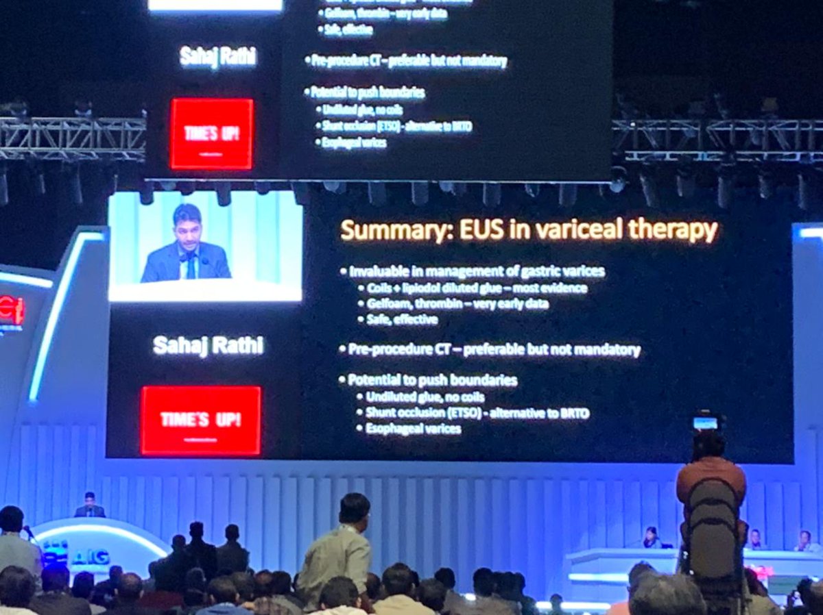 SahajRathi's tweet photo. Gastric varices can be scary, but EUS is an excellent tool to tame the mighty beast!
Shared our experience at @HepatologyPGI at #ENDOCON on #EUS guided variceal therapy
Thank you @AIGHospitals @DrLakhtakia for this opportunity
#livertwitter #GITwitter https://t.co/aDSrUHQJ1B