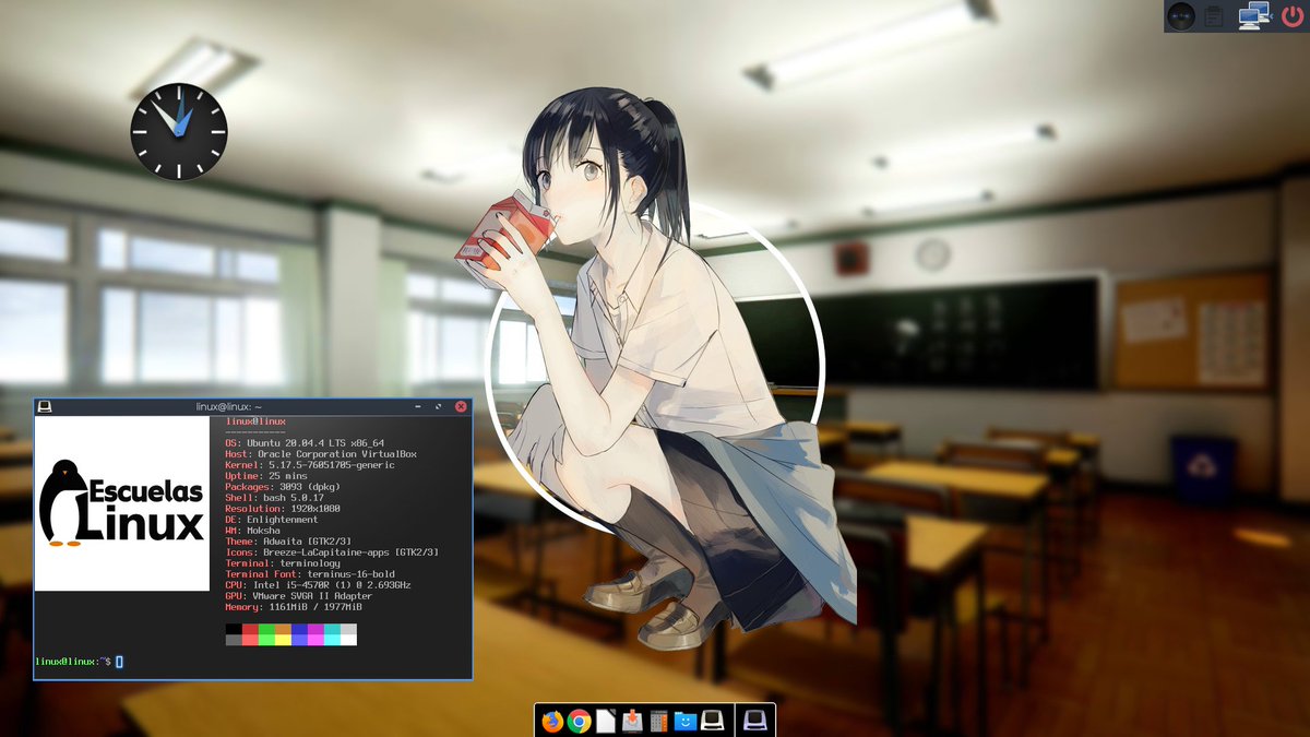 A13X_GrayWolf's tweet photo. Mi #ViernesDeEscritorio probando #EscuelasLinux
@podcastlinux #GNU #Linux https://t.co/FexlOrSdt6