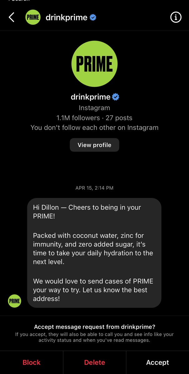 dillondanis's tweet photo. nah i’m good keep that shit water, i’m a real athlete not some unathletic youtube blogger like @ksi or @LoganPaul 😂 https://t.co/bs3QOC0EGd