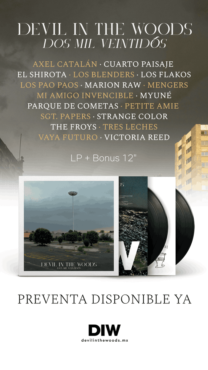 indierocks's tweet photo. El sello independiente Devil In The Woods pondrá en circulación un compilado con temas de @LosBlenders, @elshirota, @SgtPapers, @ParqueDeCometas, @axelcatalan y más proyectos de la escena emergente de nuestro país. https://t.co/A7PD0GJpew 🇲🇽🔥 https://t.co/tj5WGe5oHC