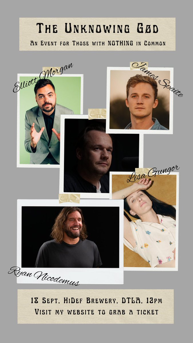 Live in LA? Join me for an afternoon of laugher, song, beer and unrelenting existential horror…