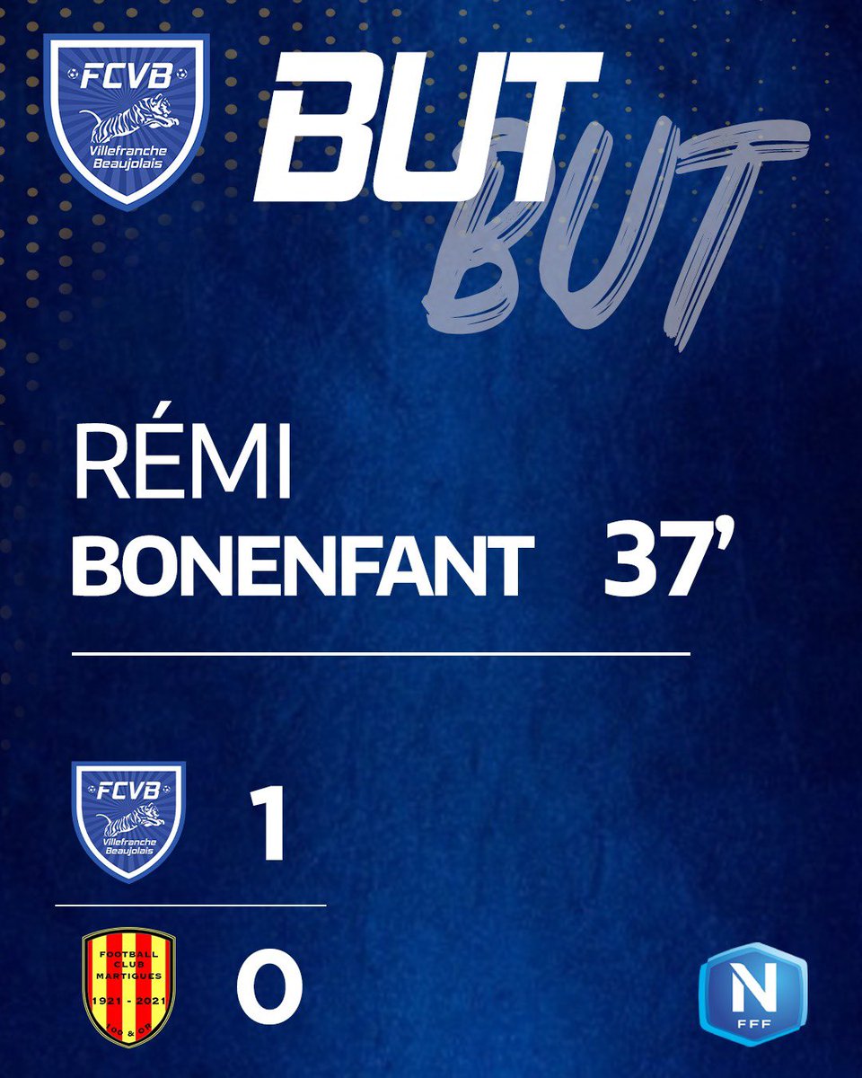 FCVB_officiel's tweet photo. ⌚️38’ | #FCVBFCM 1️⃣-0️⃣
Sur un coup-franc long, Rémi Sergio surprend la défense et lance Bonenfant côté droit, ce dernier contrôle et enchaîne pour le 1-0 !!
#TeamFCVB #NationalFFF https://t.co/DB4XCvo9Vm