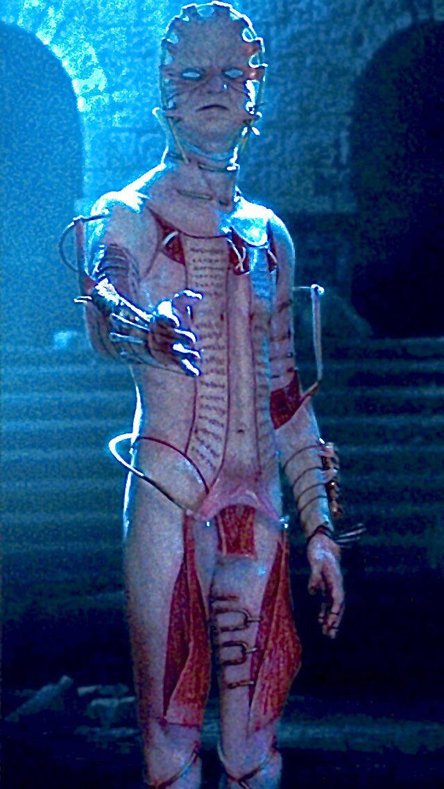 StephanieSermon's tweet photo. Actress @MsJamieClayton as the new #Pinhead, in the upcoming #Hellraiser reboot, and #TheMasque, one of the new, terrifying #Cenobites… https://t.co/O0fChxMnaJ